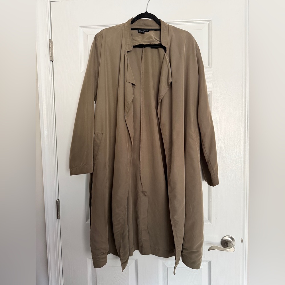 American Apparel Tan Trench Coat